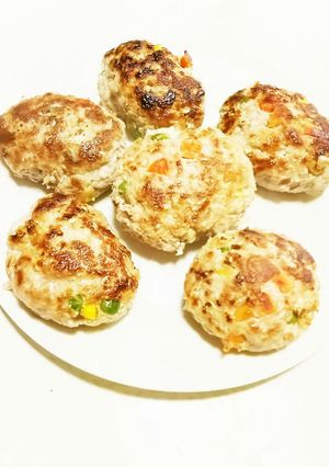 キャベツミックスベジタブルハンバーグ-レシピのメイン写真