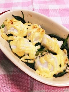 簡単!タラとほうれん草のマヨネーズ焼き-レシピのメイン写真