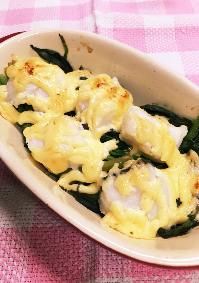 簡単！タラとほうれん草のマヨネーズ焼き-レシピのメイン写真