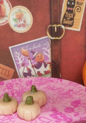 きなこ豆腐白玉　ジャックオランタン-レシピのメイン写真