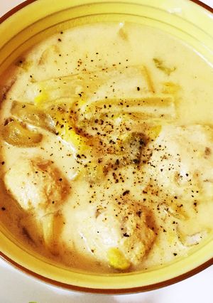 白菜と肉団子のホワイトシチュー-レシピのメイン写真