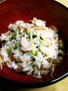 簡単♪鯵の開きと野沢菜の混ぜご飯♪-レシピのメイン写真