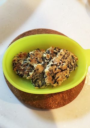 離乳食 豆腐とひじきのもちもち焼き♪-レシピのメイン写真