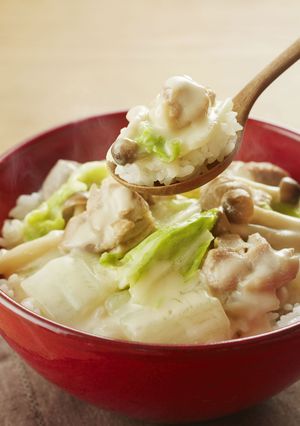 白菜のクリーム煮のっけ丼-レシピのメイン写真