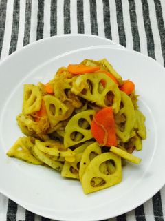れんこん の カレーきんぴら-レシピのメイン写真