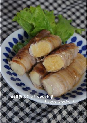 こうや豆腐の煮物で簡単肉巻き-レシピのメイン写真