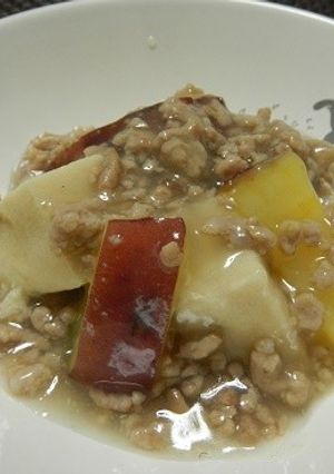 さつま芋と高野豆腐のそぼろあんかけ-レシピのメイン写真