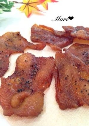 おつまみ ♡焼肉のタレで♩鶏皮ジャーキー-レシピのメイン写真