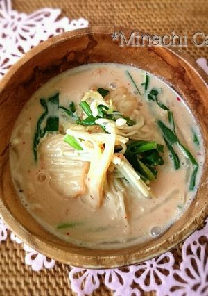 辛旨い❤キムチ豆乳味噌スープ-レシピのメイン写真