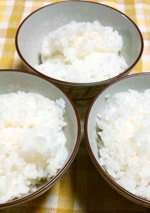 レンジで御飯(茶碗2杯半・浸さず32分)-レシピのメイン写真
