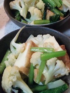カリフラワーと小松菜煮浸し-レシピのメイン写真
