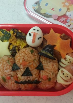 ハロウィン　ジャックオランタン　お弁当☆-レシピのメイン写真