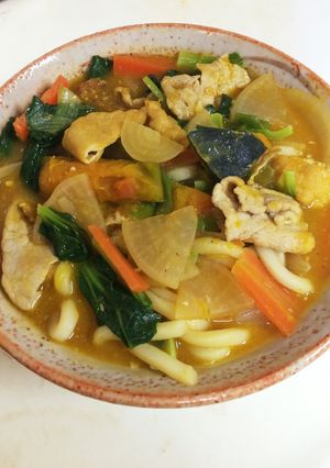 1人分昼食 ほうとう饂飩-レシピのメイン写真
