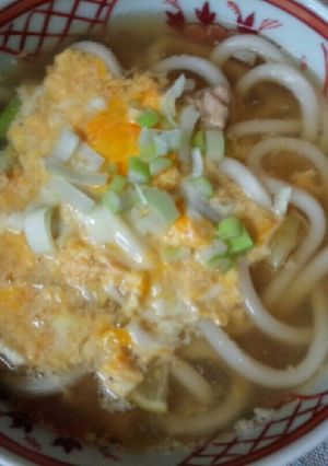 血管ダイエット食532（卵とじうどん）-レシピのメイン写真