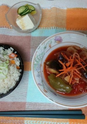 血管プラークダイエット食532（舞茸飯）-レシピのメイン写真