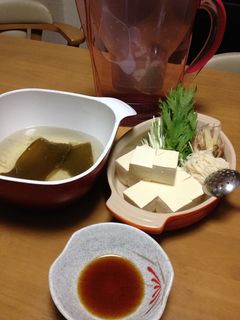 ブリタのお水で湯豆腐-レシピのメイン写真