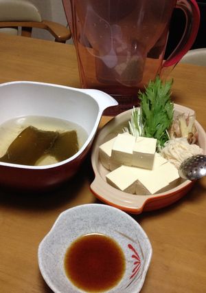 ブリタのお水で湯豆腐-レシピのメイン写真