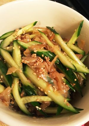 スーパーの惣菜の味☆くらげ胡瓜中華サラダ-レシピのメイン写真