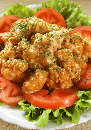 鶏胸肉のオーロラねぎソース和え-レシピのメイン写真