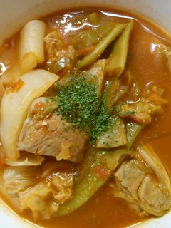 簡単*白菜とマグロ野菜のトマト煮込み ♪-レシピのメイン写真