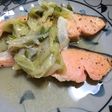 超手抜き(^_^)サケのネギソース