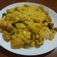 カボチャとしめじのチャウダーパスタ