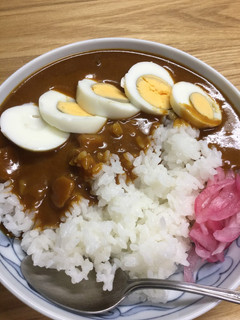 レトルトカレーで・ゆでたまごカレー-レシピのメイン写真