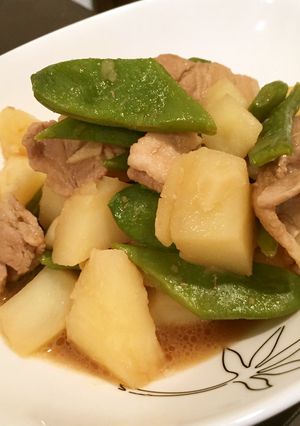 豚肉、インゲン、じゃがいも　中華味-レシピのメイン写真