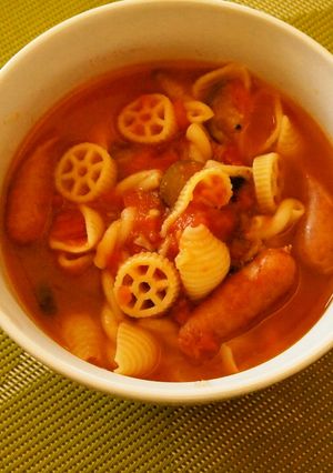 夏野菜のワンポットパスタ☆ミネストローネ-レシピのメイン写真