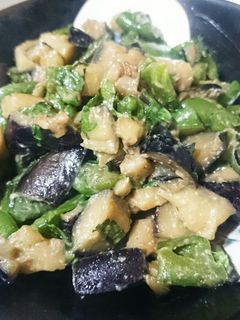 茄子とピーマンの味噌炒め-レシピのメイン写真