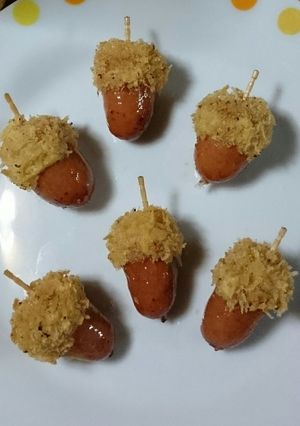 お弁当に☆可愛いどんぐりウインナー-レシピのメイン写真