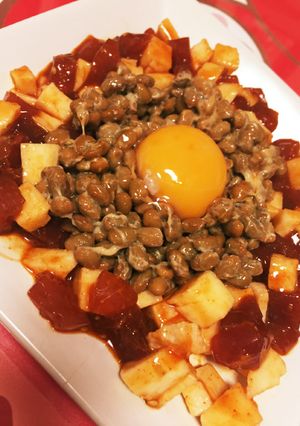 マグロと長芋と納豆のユッケ☆-レシピのメイン写真
