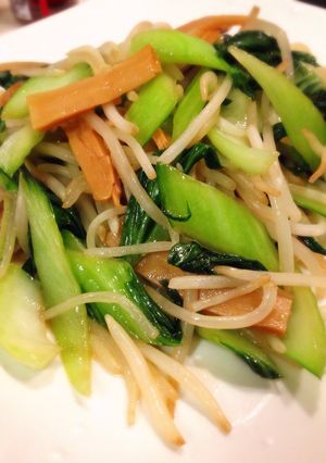 簡単☆もやしとチンゲン菜の炒めもの-レシピのメイン写真