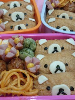 リラックマいなり弁当-レシピのメイン写真