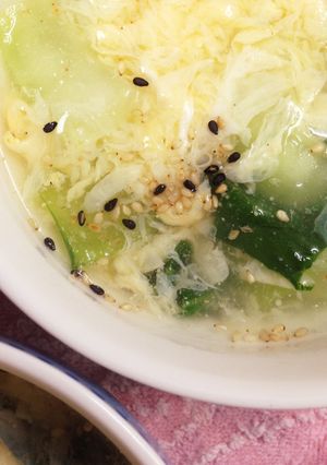 チンゲン菜の塩スープ-レシピのメイン写真