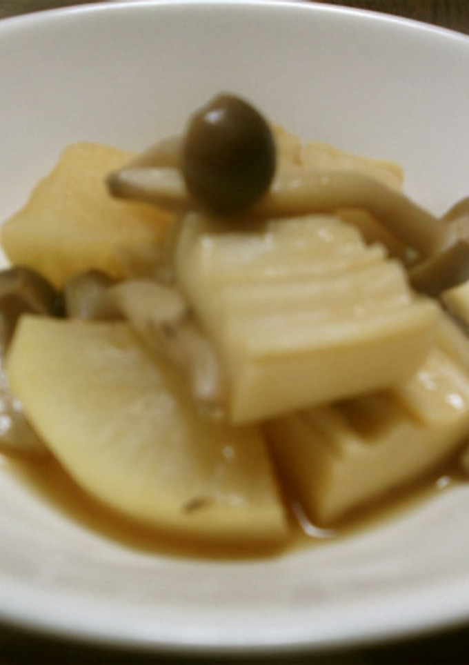 生麩と薄切り大根の煮物-レシピのメイン写真