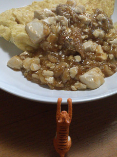 残り物リメイク。オムレツ麻婆豆腐かけ☆-レシピのメイン写真