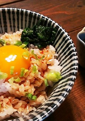 簡単・絶品!麻婆卵かけご飯(TKG)-レシピのメイン写真