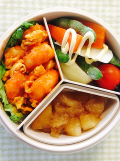 【30分ずぼら弁当】エビチリ-レシピのメイン写真