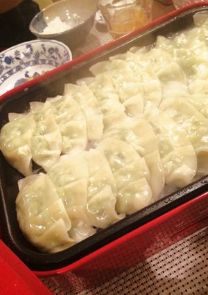 ホットプレートでヘルシー餃子-レシピのメイン写真