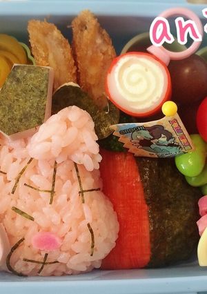 キャラ弁 寝ブタ 妖怪ウォッチ-レシピのメイン写真