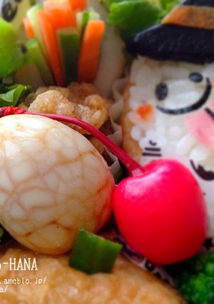 ハロウィンに☆蜘蛛の巣風うずらの煮玉子-レシピのメイン写真