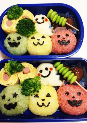 ハロウィン弁当☆ジャック3兄弟-レシピのメイン写真