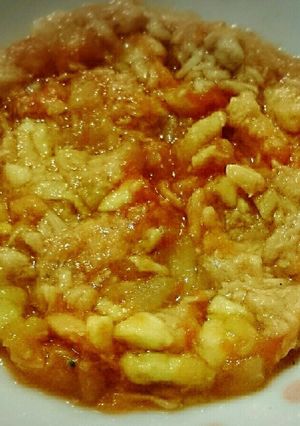 【離乳食中期】ナスとツナのトマト和え-レシピのメイン写真