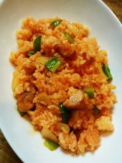 唐揚げでチキンライス-レシピのメイン写真