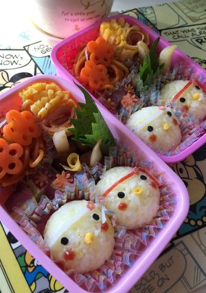 簡単♡キャラ弁♡顔♡ひよこ♡運動会♡-レシピのメイン写真
