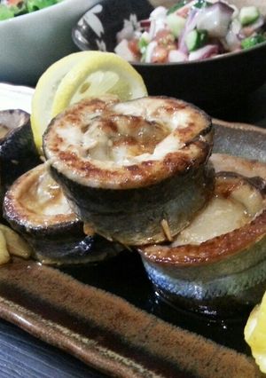ホタテとサンマのぐるぐるガリバタ醤油♪-レシピのメイン写真