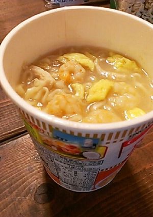 カップヌードル グリーンカレー出来た！-レシピのメイン写真