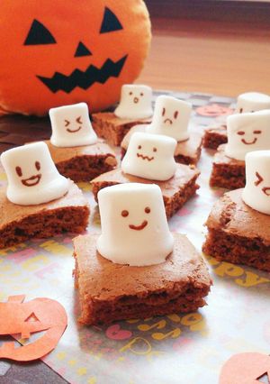 ハロウィンにも☆簡単おばけのプチケーキ。-レシピのメイン写真