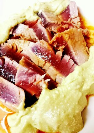 鮪のステーキ アボカド豆腐ソースで-レシピのメイン写真